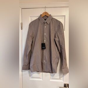 Ermenegildo Zegna checkered button-down shirt size medium brand new with tags
